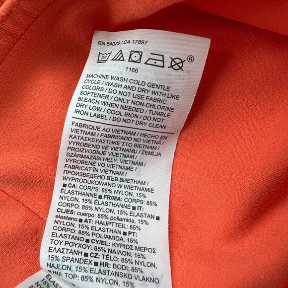 Athleta Alicia Keys Ribbed Yoga pants Bright Orange women’s 2X - Picture 7 of 7